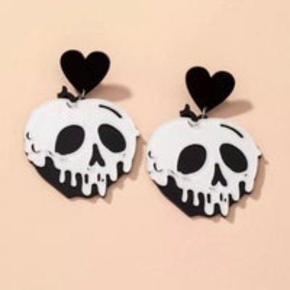 Candy Apple Halloween Earrings - Picture 1 of 3